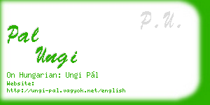 pal ungi business card
