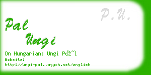 pal ungi business card